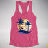 Demisexual Pride Hammock Summer Beach Sunset Racerback Tank - Hot Pink